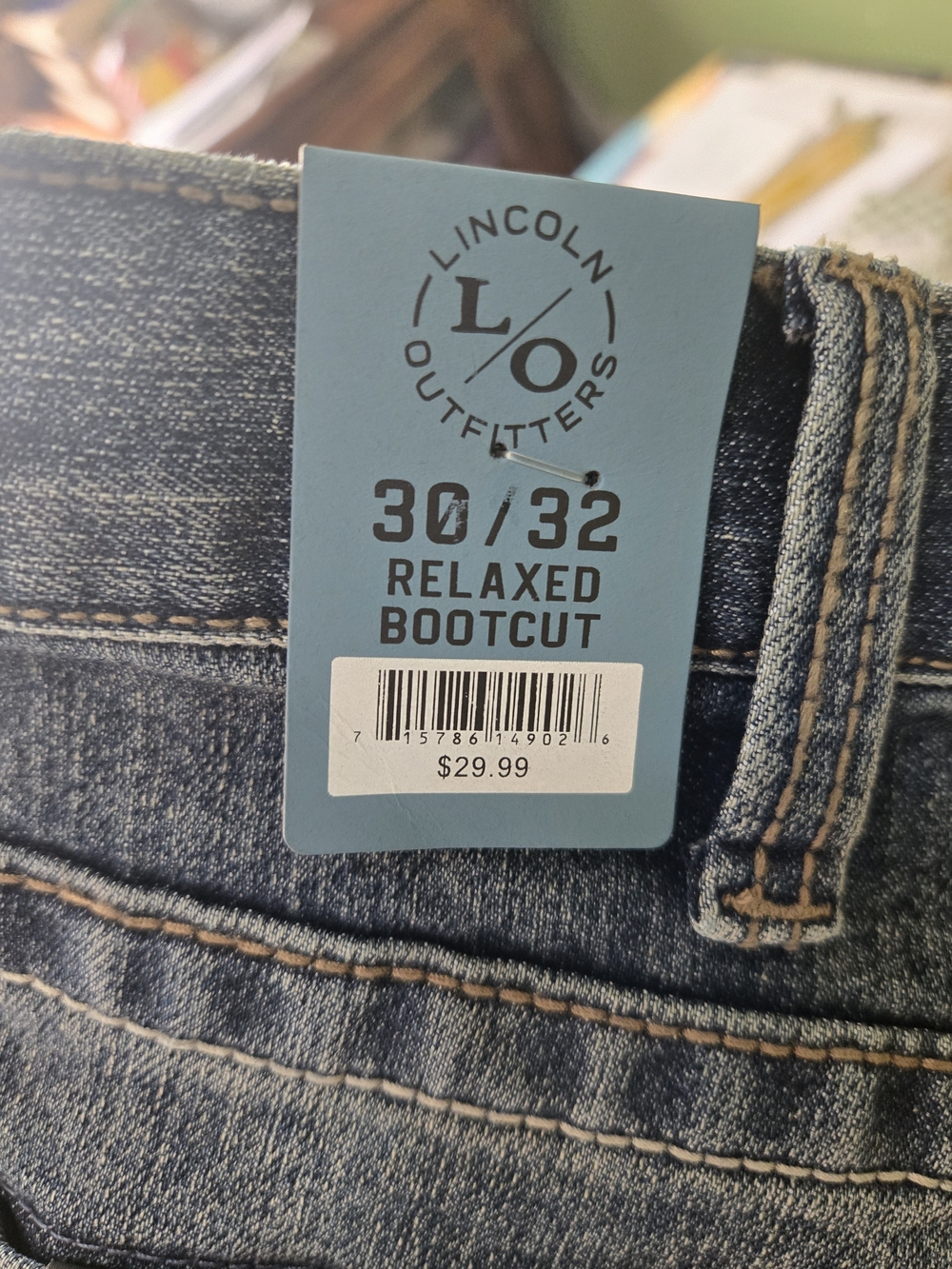 Lincoln Outfitters Relaxed Bootcut Jeans - Blue (30/32)